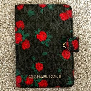 Michael Kors Passport Cover with Button Snap